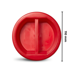 Sarkap 1500 ml Köşeli Pet Kavanoz Kırmızı