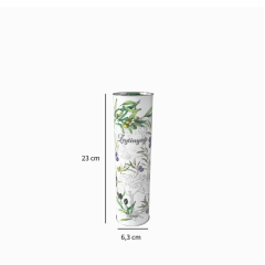 Sarkap 0,75 L (750 ml) Kapaklı Silindir Zeytinyağı Tenekesi BeyazYeşilZeytin