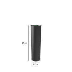 Sarkap 0,75 L (750 ml) Kapaklı Silindir Zeytinyağı Tenekesi Mat Siyah