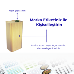 Sarkap 1 L (1000 ml) Kapaklı Zeytinyağı Tenekesi Gold - PratikKapaklı