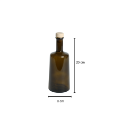 Sarkap 500 ml Odessa Kapaklı Cam Zeytinyağ Şişesi Yağdanlık