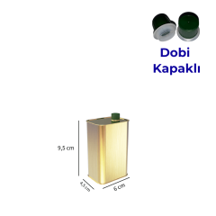 Sarkap 0,175 L (175 ml) Kapaklı Dekoratif Zeytinyağı Tenekesi DobiKapaklı - Gold