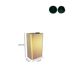 Sarkap 0,5 L (500 ml) Kapaklı Dekoratif Zeytinyağı Tenekesi PratikKapaklı - BeyazYeşilZeytin