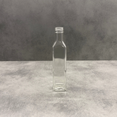 Sarkap 250 ml Marasca Kapaklı Şeffaf Cam Şişe Yağdanlık