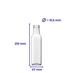 Sarkap 250 ml Marasca Kapaklı Şeffaf Cam Şişe Yağdanlık Akıtmalı Kapak
