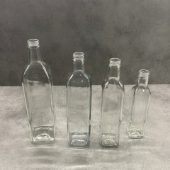 Sarkap 250 ml Marasca Kapaklı Şeffaf Cam Şişe Yağdanlık Akıtmalı Kapak