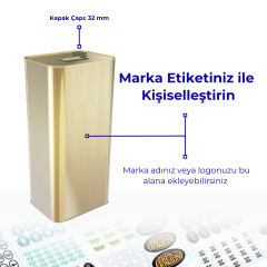 Sarkap 5 L (5000 ml) Kapaklı Kulplu Zeytinyağı Tenekesi