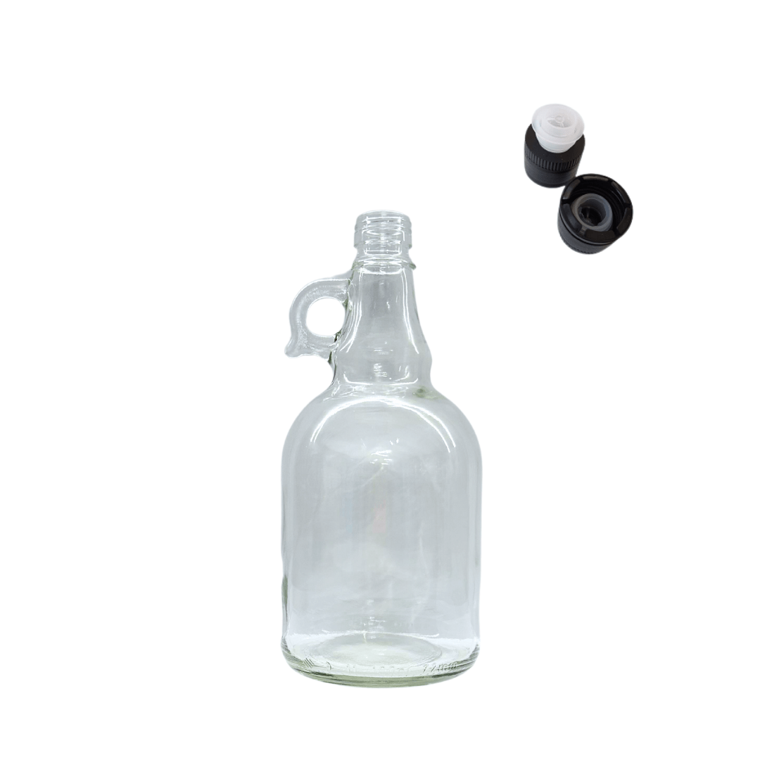 Sarkap 1000 ml Kapaklı Cam Galon Zeytinyağı Şişesi Yağdanlık AkıtmalıKapak