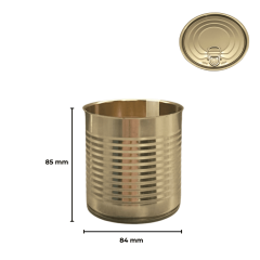 Sarkap 84x85 Kapaklı Konserve Kutusu BoğumluGold - NormalKapak