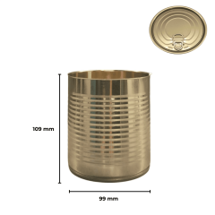 Sarkap 99x109 Kapaklı Konserve Kutusu BoğumluGold - NormalKapak