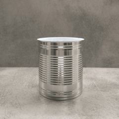 Sarkap 99x119 Pigment Laklı Kapaklı Konserve Kutusu Kordonlu Silver - Easy Open Kapak
