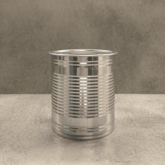 Sarkap 99x119 Pigment Laklı Kapaklı Konserve Kutusu Kordonlu  Silver - Boğumlu  Kapak