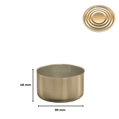 Sarkap 99x48 Kapaklı Konserve Kutusu Gold - NormalKapak