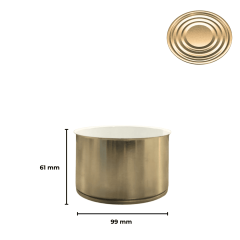 Sarkap 99x61 Kapaklı Konserve Kutusu Gold - NormalKapak