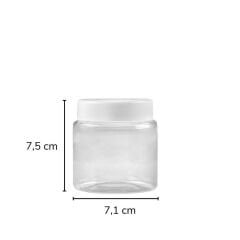 Sarkap 220 ml Silindir Pet Kavanoz Beyaz