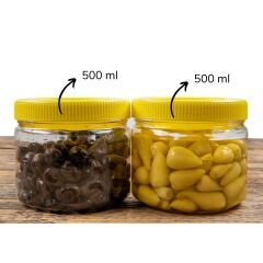Sarkap 500 ml Silindir Pet Kavanoz