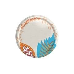 Hijyenik Paketli 10 Adet Kavanoz Kapağı Homemade Modeller 82 mm Krem
