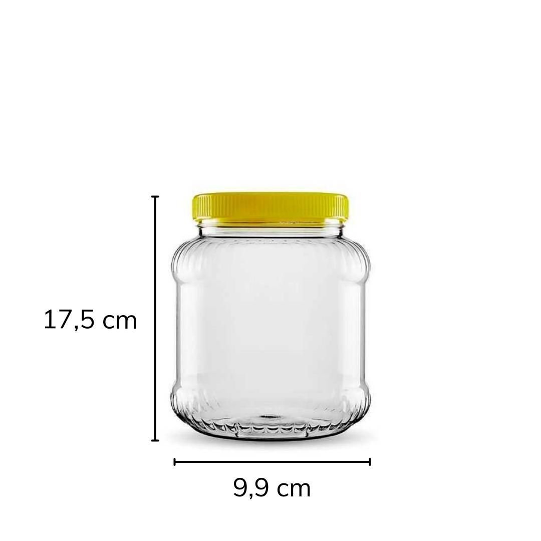 Sarkap 2000 ml Dilimli Pet Kavanoz Sarı