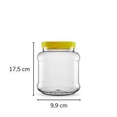 Sarkap 2000 ml Dilimli Pet Kavanoz Sarı