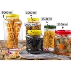 Sarkap 2000 ml Dilimli Pet Kavanoz Sarı