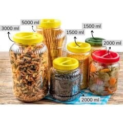 Sarkap 2000 ml Dilimli Pet Kavanoz Sarı