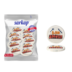 Hijyenik Paketli 10 Adet Kavanoz Kapağı – Bon Apetit Model - 82mm