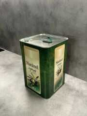 Sarkap 10 L Kapaklı Kulplu Zeytinyağı Tenekesi YeşilNaturelSızma