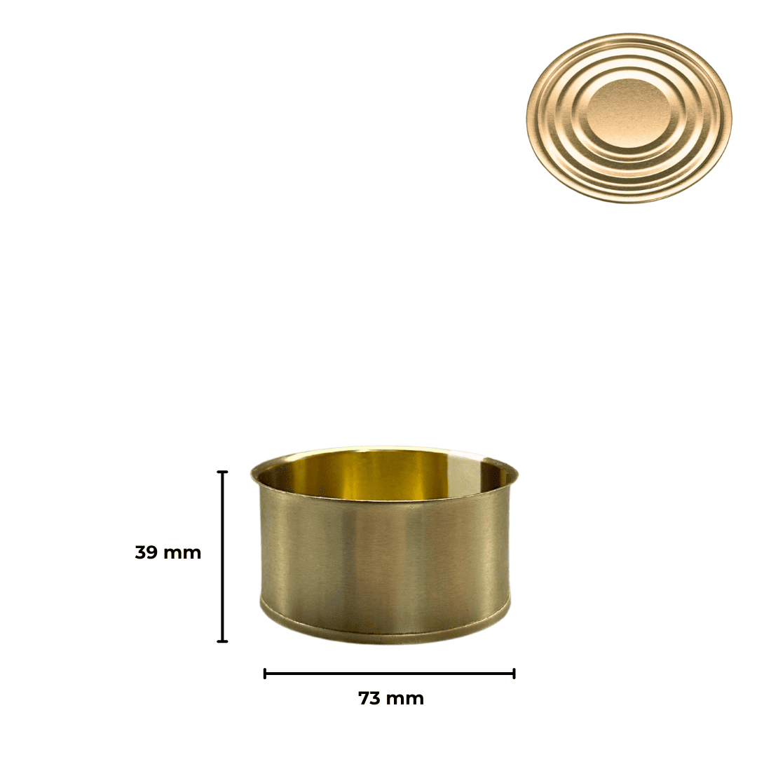 Sarkap 73x39 Kapaklı Konserve Kutusu Gold - NormalKapak