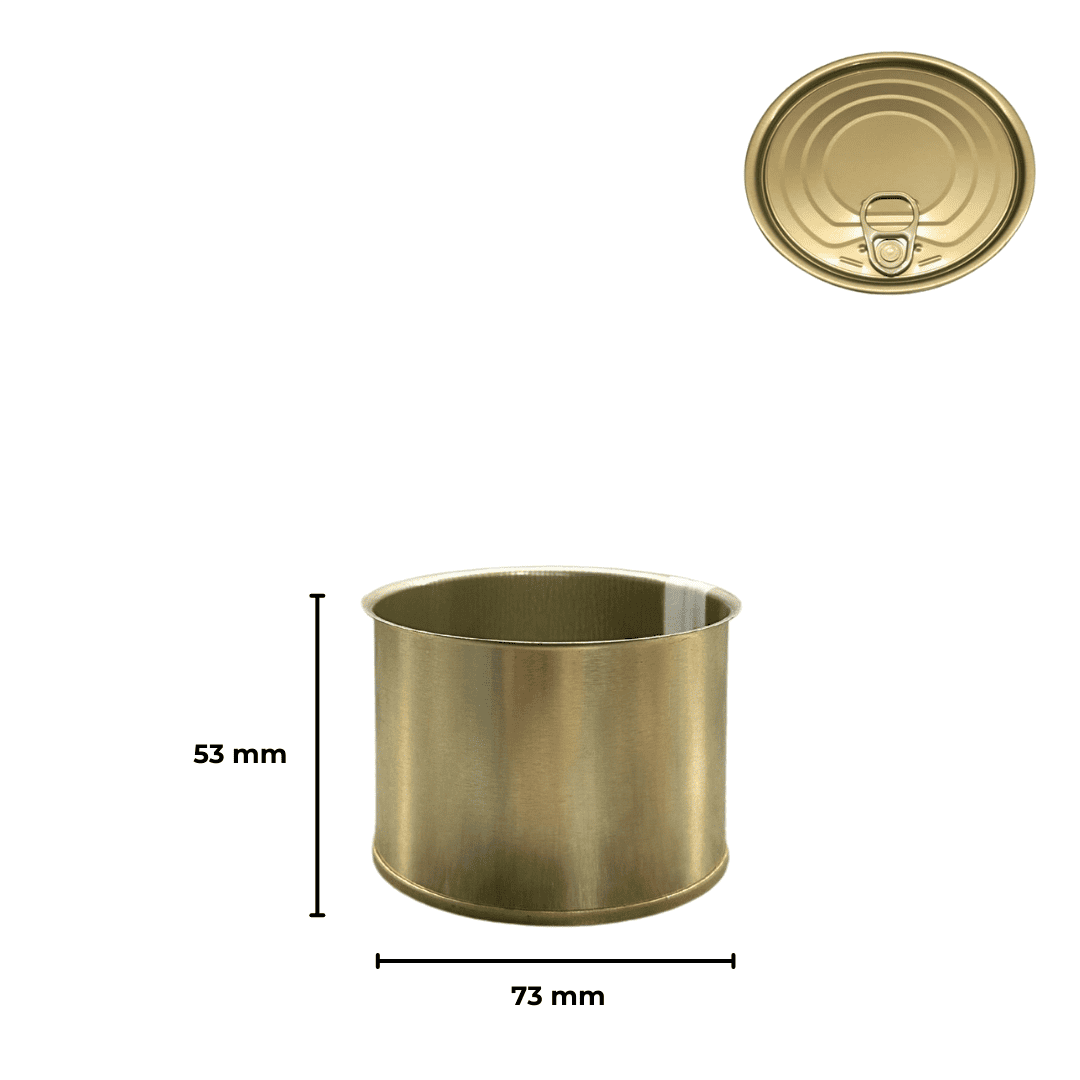 Sarkap 73x53 Kapaklı Konserve Kutusu Gold - NormalKapak