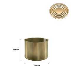 Sarkap 73x53 Kapaklı Konserve Kutusu Gold - NormalKapak