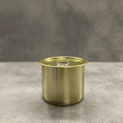 Sarkap 73x61 Pigment Laklı Kapaklı Konserve Kutusu Gold - Easy Open Kapak