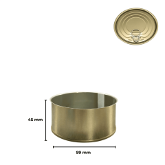 Sarkap 99x45 Kapaklı Konserve Kutusu Gold - EasyOpenKapak