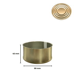 Sarkap 99x45 Kapaklı Konserve Kutusu Gold - NormalKapak