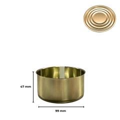 Sarkap 99x47 Kapaklı Konserve Kutusu Gold - NormalKapak