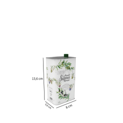 Sarkap 0,5 L (500 ml) Kapaklı Dekoratif Zeytinyağı Tenekesi BeyazYeşilZeytin