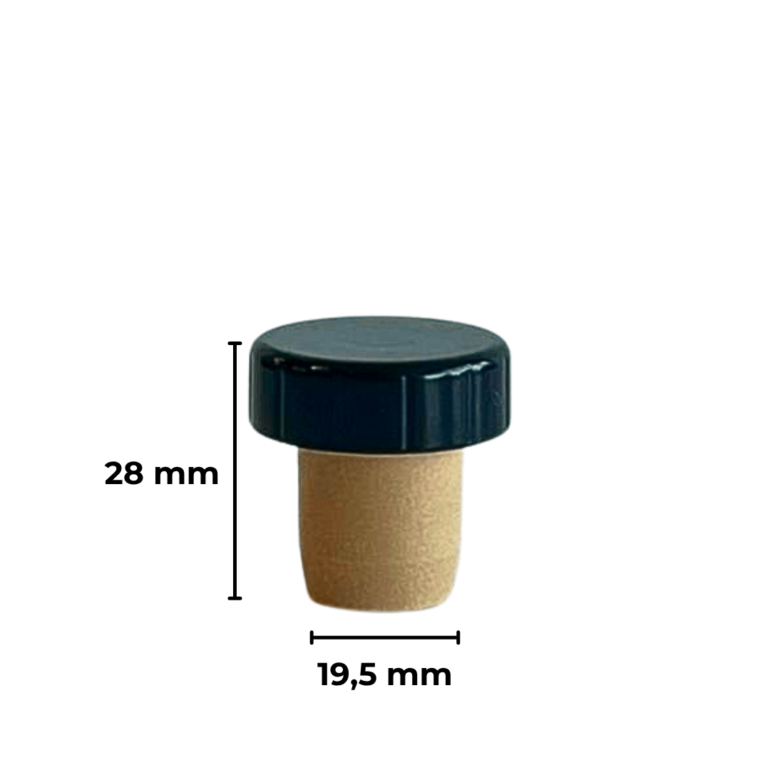 Sarkap 19,5 mm Mantar Kapak - Siyah