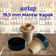 Sarkap 19,5 mm Mantar Kapak - Siyah