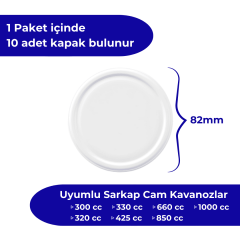 Sarkap 82 mm Kavanoz Kapağı CamSağlıktır