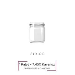 1 Palet 210 ml Kapaksız Cam Kavanoz
