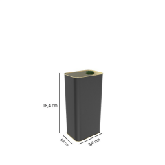 Sarkap 1 L (1000 ml) Kapaklı Zeytinyağı Tenekesi Mat Siyah