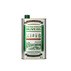 Sarkap Premium 1 L (1000 ml) Kapaklı Zeytinyağı Tenekesi Premium - Dobi Kapak - Dobi Kapak