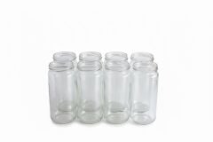 Sarkap 8'li 500 ml Kapaklı Cam Kavanoz - Gold Kapak