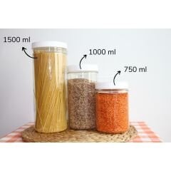 Sarkap 1500 ml Silindir Pet Kavanoz Yeşil