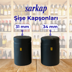 31 mm Mat Siyah Kapşon - Future Seri Cam Şişeler