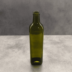 Sarkap 750 ml Marasca Kapaklı Cam Zeytinyağı Şişesi Yağdanlık Yeşil Akıtmalı Kapak