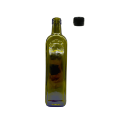 Sarkap 750 ml Marasca Kapaklı Cam Zeytinyağı Şişesi Yağdanlık Yeşil AkıtmasızKapak