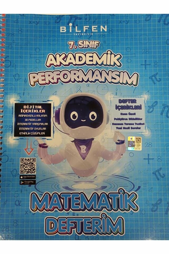 7. Sınıf Matematik Akademik Performansım Defterim / Kolektif / Bilfen Yayıncılık / 9786258313123