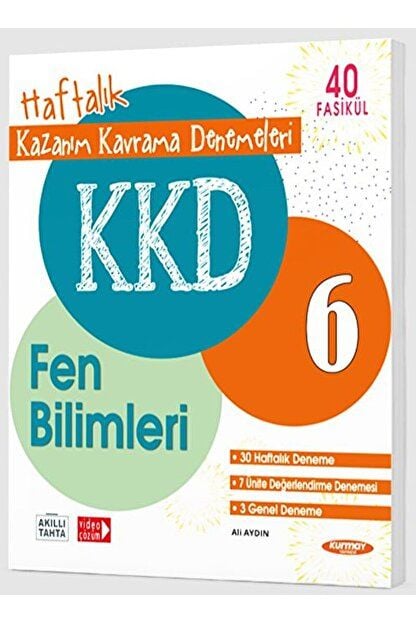 KKD 6. Sınıf Fen Bilimleri Haftalık Kazanım Kavrama Denemeleri / Kurmay Yayınları / 9786258450361