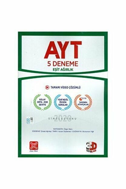 3d Ayt Eşit Ağırlık 5 Li Deneme 9786051944364