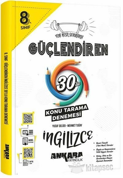 8.? ?Sınıf Güçlendiren İngilizce 30'lu Konu Tarama Denemesi-Kollektif